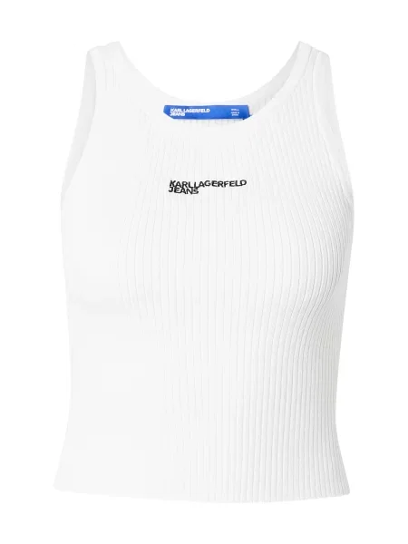 Karl Lagerfeld Jeans Top Écru alb