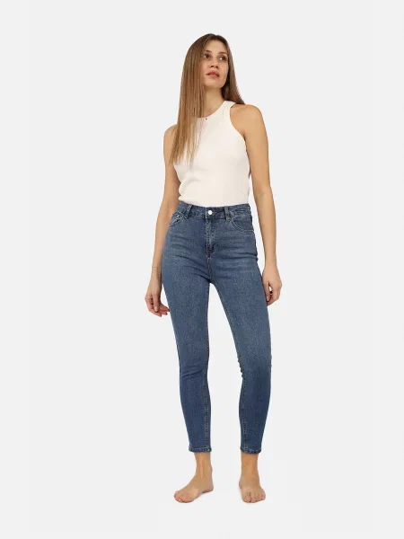 Джинси YUKI темно-синій бавовна/поліестер сині