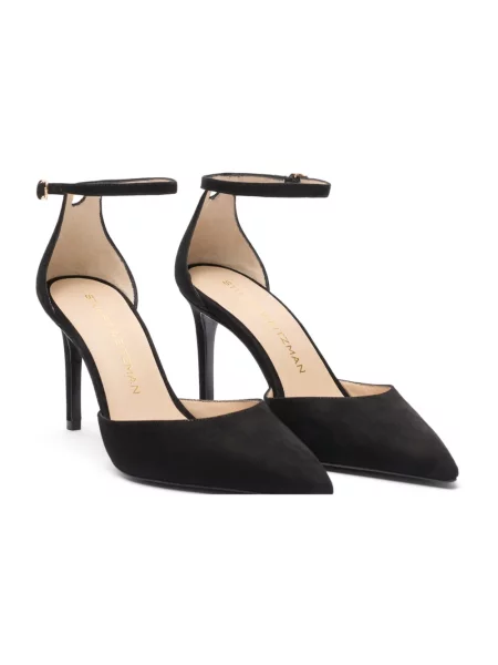 Czółenka Stuart Weitzman na ramiączkach czarna
