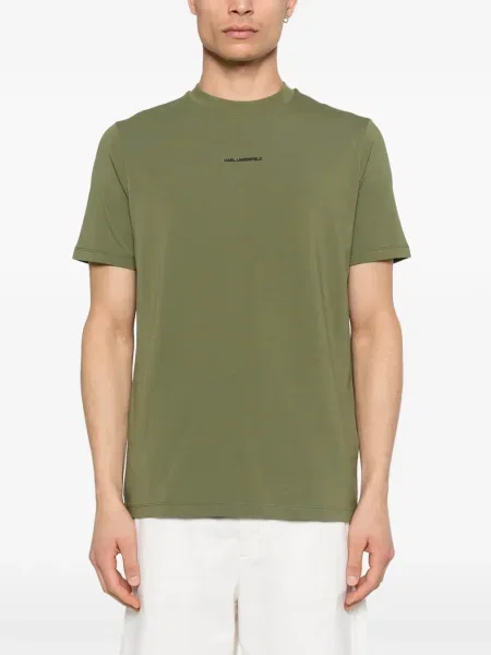 Tricou Karl Lagerfeld cu autograf verde