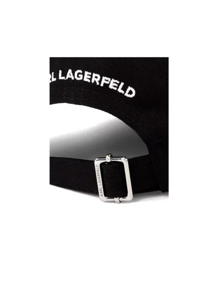 Czapka z daszkiem Karl Lagerfeld czarna