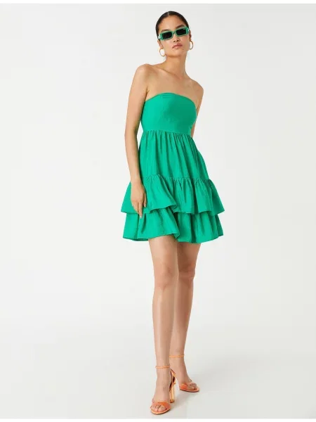 Rochie mini Koton fără bretele verde