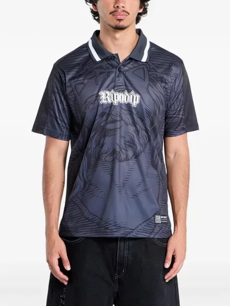 Tricou polo Ripndip cu imagine gri