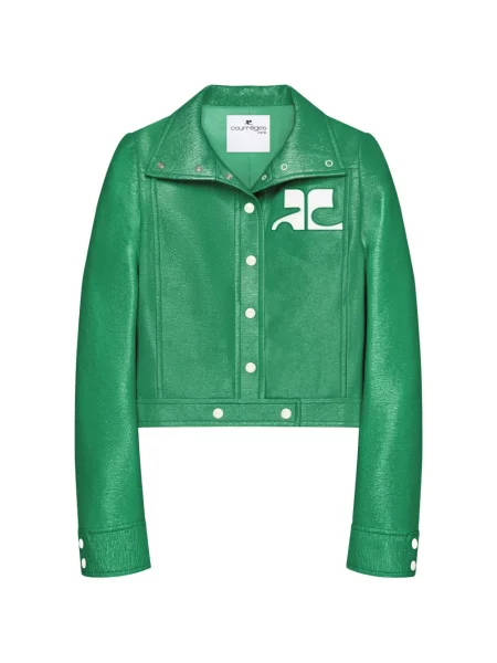Decupat geacă Courreges verde