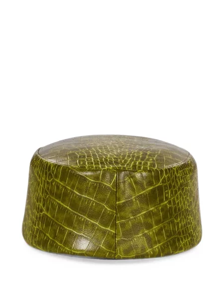 Căciulă Rowen Rose din piele verde