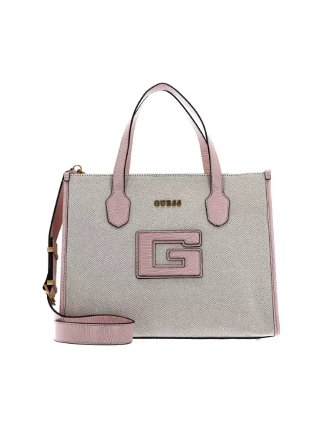 Wielobarwność torebka Guess różowa