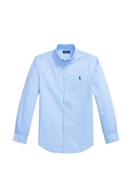 Șapcă Polo Ralph Lauren cu decolteu în V cu autograf în carouri albastru
