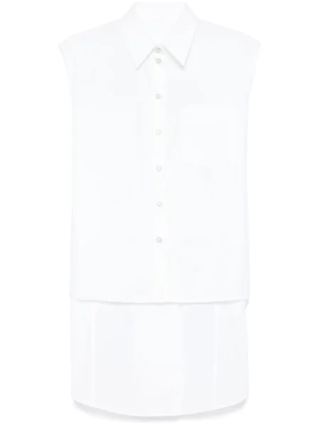 Cămașă Helmut Lang fără mâneci alb