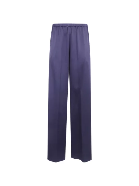 Pantaloni Antonelli din satin albastru