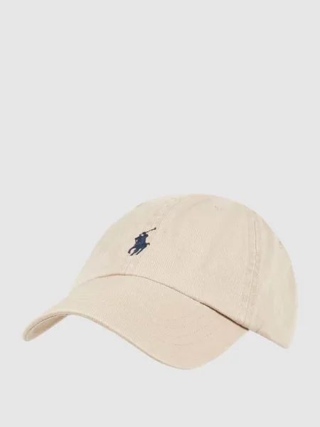 Czapka z daszkiem Polo Ralph Lauren z twillu beżowa