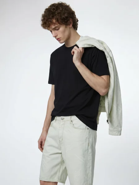 Plátené šortky Daily Paper béžová