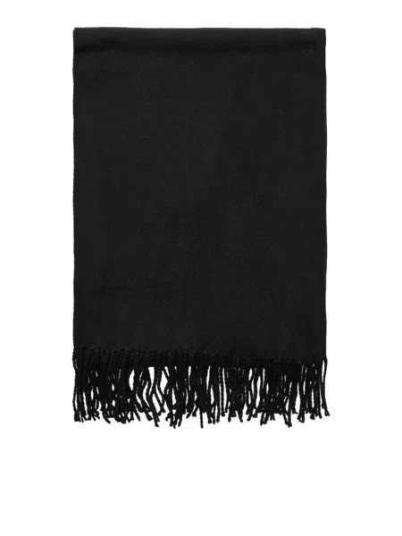 JACK & JONES Šál Solid čierna