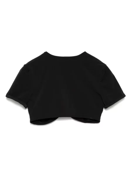 Cropp tricou Christopher Esber cu volane negru