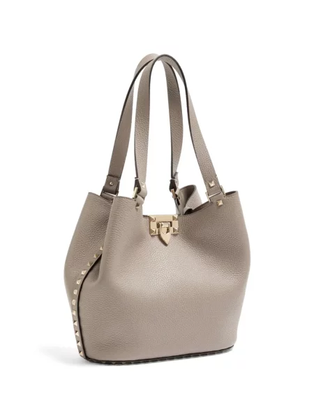 Geantă shopper Valentino Garavani gri