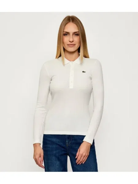 Tricou polo Lacoste alb