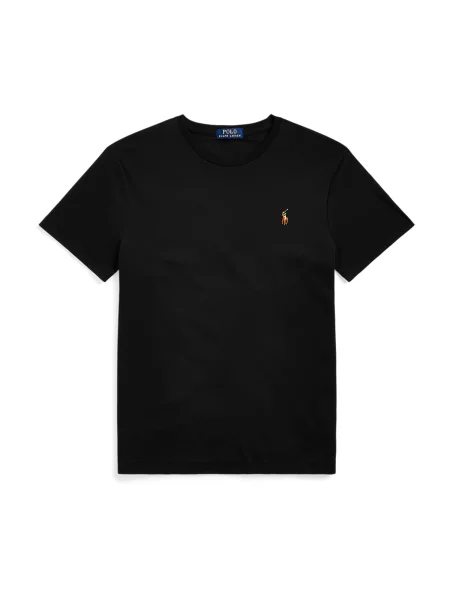 Polo Ralph Lauren T-Shirt Μαύρο Slim Fit λευκό