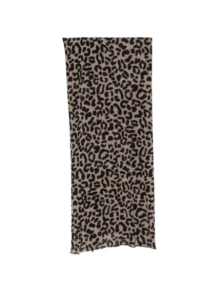 Fular Faliero Sarti de lână cu imagine cu model leopard