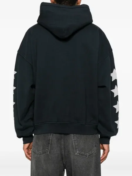 Majica s kapuljačom Rhude s printom crna