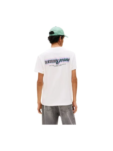 Koszulka Tommy Jeans z logo biała