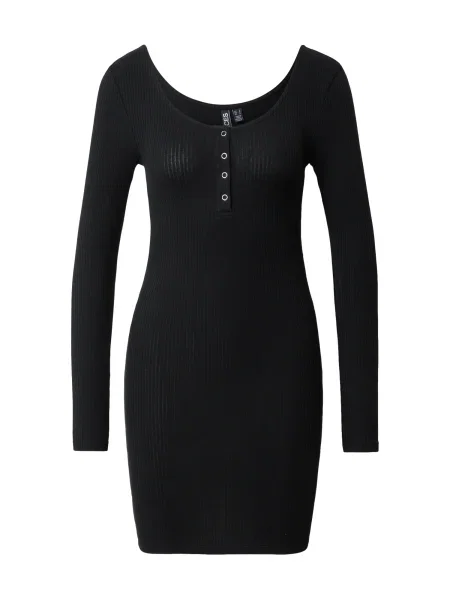 PIECES Rochie tricotat KITTI / argintiu negru