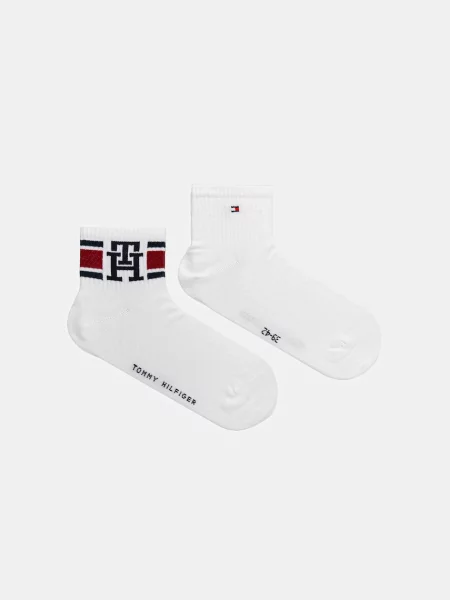 Чорапи Tommy Hilfiger 2 чифта бяло