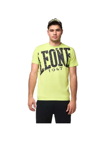 Scurt tricou Leone 1947 cu mâneci scurte galben