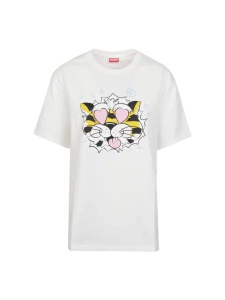 Koszulka Kenzo w tygrysie prążki biała