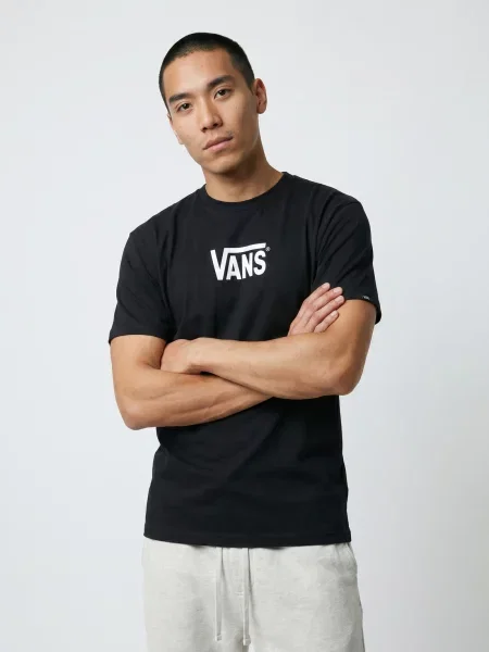Pánske tričko Vans Stretch Logo Tee black/white čierna