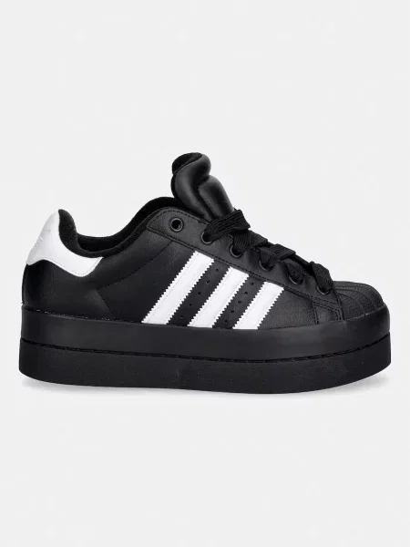 Adidas Originals Superstar Stack superge usnjene črna