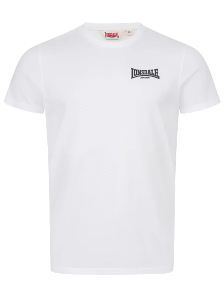 LONSDALE Tricou Elmdon negru alb