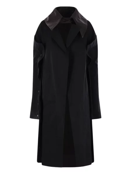 Palton Yohji Yamamoto din piele negru