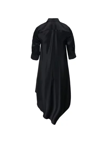 Rochie Club21 Collection din satin asimetrică negru