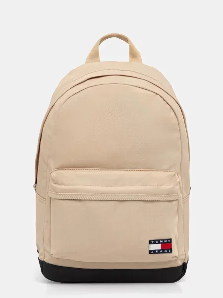 Раница Tommy Jeans голям с апликация бежово