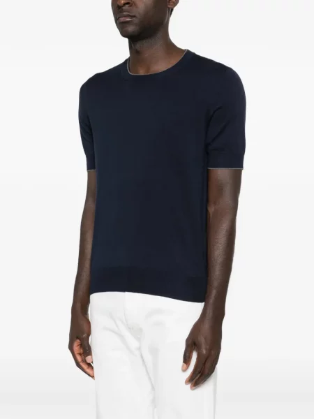 Tricou Brunello Cucinelli albastru