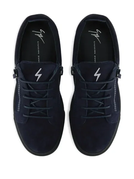 Sneakerși Giuseppe Zanotti Frankie din dantelă albastru