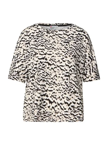 STREET ONE Tričko béžová čierna