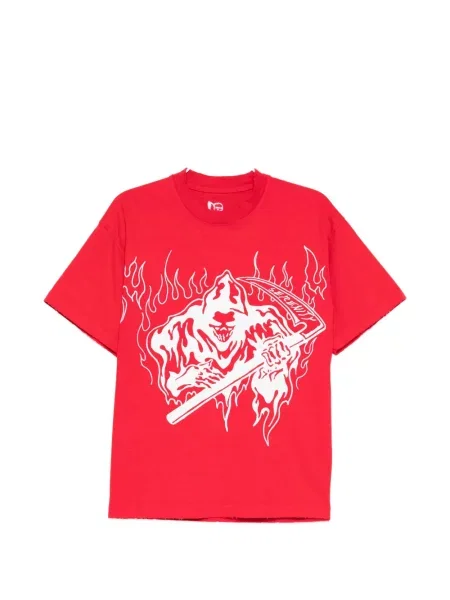 Tricou Warren Lotas cu imagine roșu