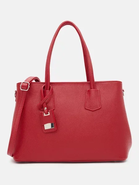 Кожаная сумка Royalbag красная