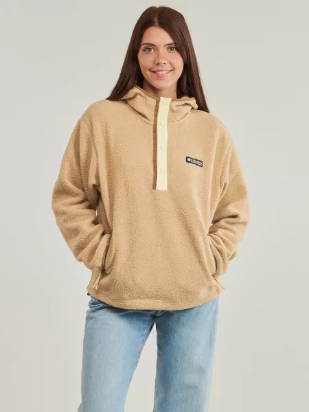 Fleecová mikina Columbia Helvetia II Hoodie canoe béžová