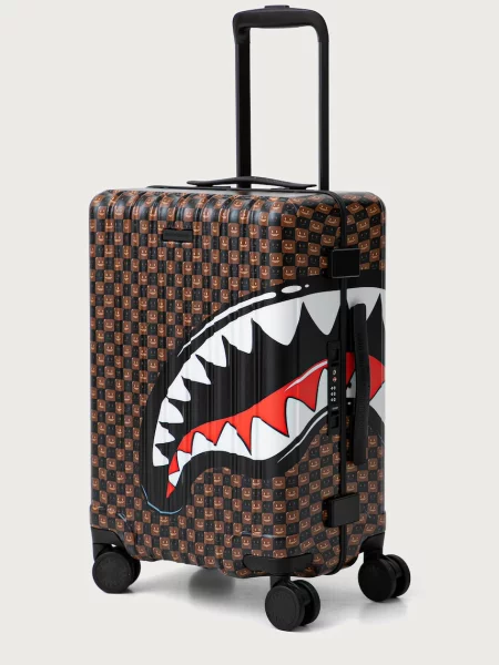Sprayground Valiză Sharks In Paris WTF Bubbly | 45 x 33 x 21 cm maro