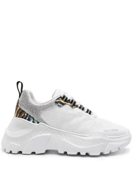 Sneakerși Just Cavalli chunky alb