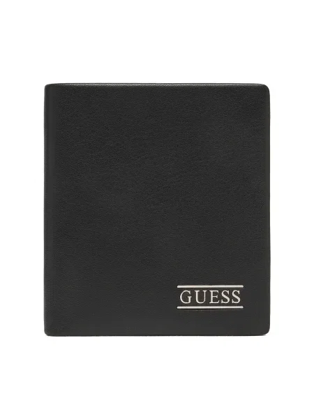 Кожен портфейл Guess BOSTON мъжки SMNEBR черно