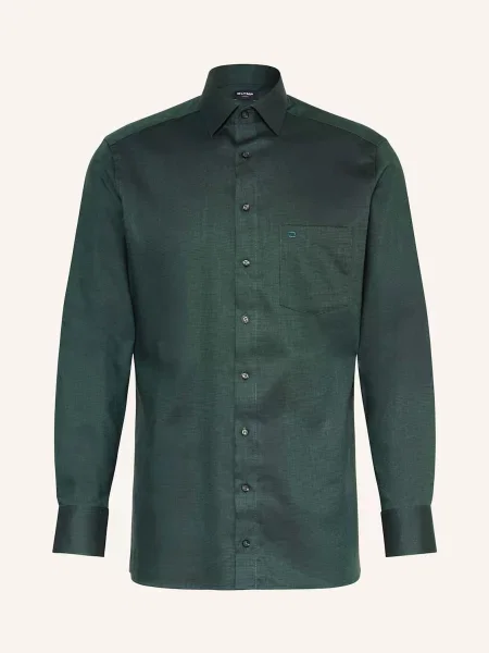 Koszula biznesowa o kroju Modern Fit z kołnierzykiem typu kent Olymp