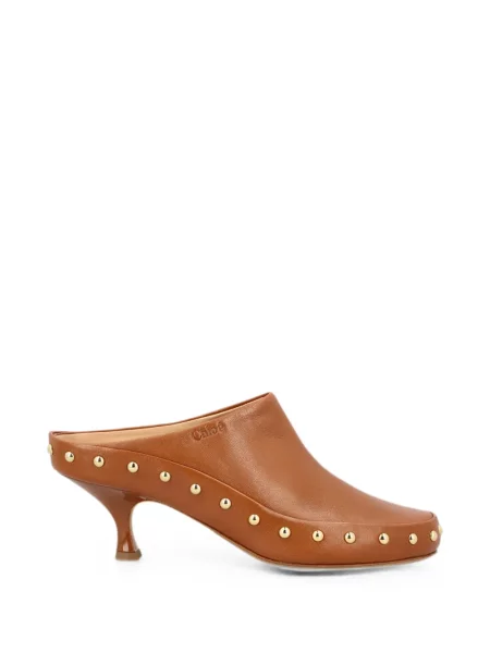 Papuci tip mules Chloé maro