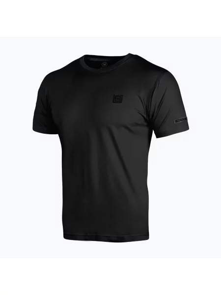 Férfi póló Octagon Small Logo black/black. Méret: M fekete