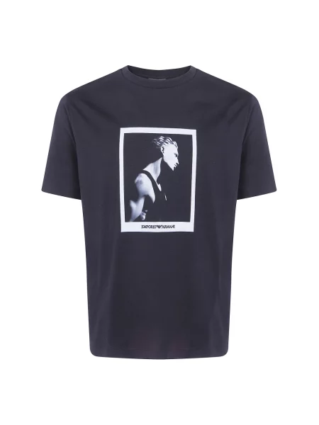 Koszulka Emporio Armani klasyczna czarna