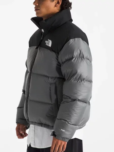 Пуховик The North Face ретро серый