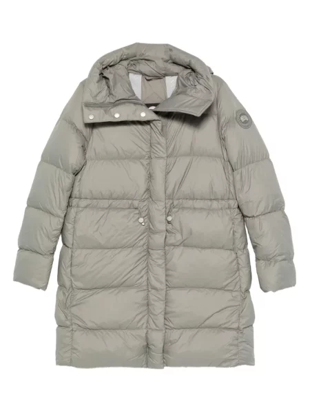 Palton Canada Goose cu glugă verde