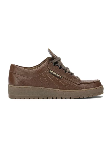 Sneakersy Mephisto skórzane brązowe