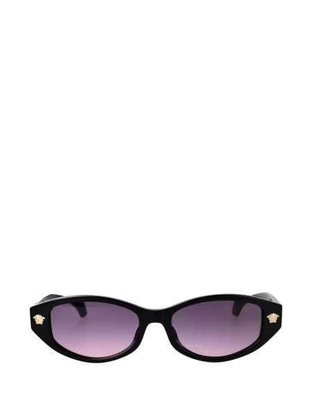 Ochelari de soare Versace cu imprimeu geometric negru